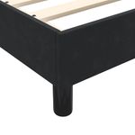 Casa si Gradina - Mobilier - Paturi si accesorii - Paturi - Pat cu arcuri fara saltea negru 120x220 cm catifea - Infinity.ro