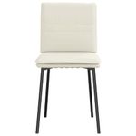 Casa si Gradina - Mobilier - Scaune si fotolii - Scaune - Scaune de bucatarie, 6 buc., crem, catifea - Infinity.ro