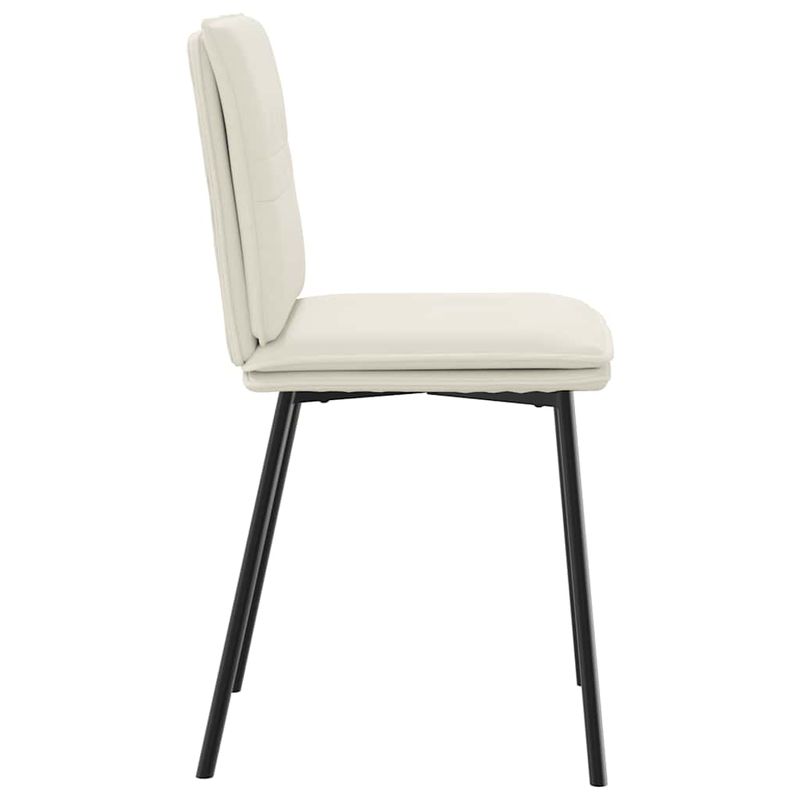 Casa si Gradina - Mobilier - Scaune si fotolii - Scaune - Scaune de bucatarie, 6 buc., crem, catifea - Infinity.ro