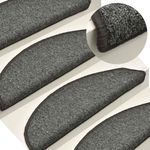 Casa si Gradina - Textile si covoare - Covoare - Covoare casa - Covorase scara 30 buc gri inchis 56x17x3 cm - Infinity.ro