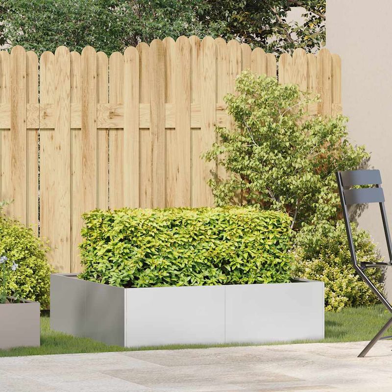 Casa si Gradina - Gradinarit si plante - Plante si ghivece - Ghivece si suporturi - Jardiniera 100x100x30 cm otel inoxidabil - Infinity.ro