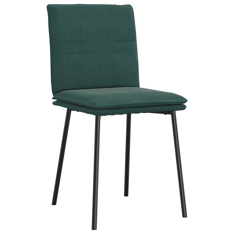 Casa si Gradina - Mobilier - Scaune si fotolii - Scaune - Scaune de bucatarie, 6 buc., verde inchis, catifea - Infinity.ro