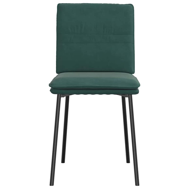 Casa si Gradina - Mobilier - Scaune si fotolii - Scaune - Scaune de bucatarie, 6 buc., verde inchis, catifea - Infinity.ro