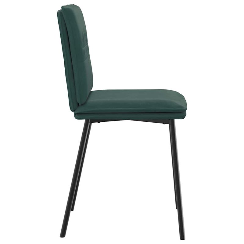 Casa si Gradina - Mobilier - Scaune si fotolii - Scaune - Scaune de bucatarie, 6 buc., verde inchis, catifea - Infinity.ro