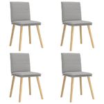 Casa si Gradina - Mobilier - Scaune si fotolii - Scaune - Scaune de sufragerie 4 buc tesatura gri nor - Infinity.ro