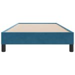 Casa si Gradina - Mobilier - Paturi si accesorii - Paturi - Pat cu arcuri fara saltea Albastru inchis 100x210 cm catifea - Infinity.ro