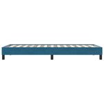 Casa si Gradina - Mobilier - Paturi si accesorii - Paturi - Pat cu arcuri fara saltea Albastru inchis 100x210 cm catifea - Infinity.ro