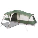 Sport si Outdoor - Camping - Corturi camping - Cort de familie cu dom veranda pentru 9 persoane, impermeabil, verde - Infinity.ro