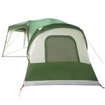 Sport si Outdoor - Camping - Corturi camping - Cort de familie cu dom veranda pentru 9 persoane, impermeabil, verde - Infinity.ro