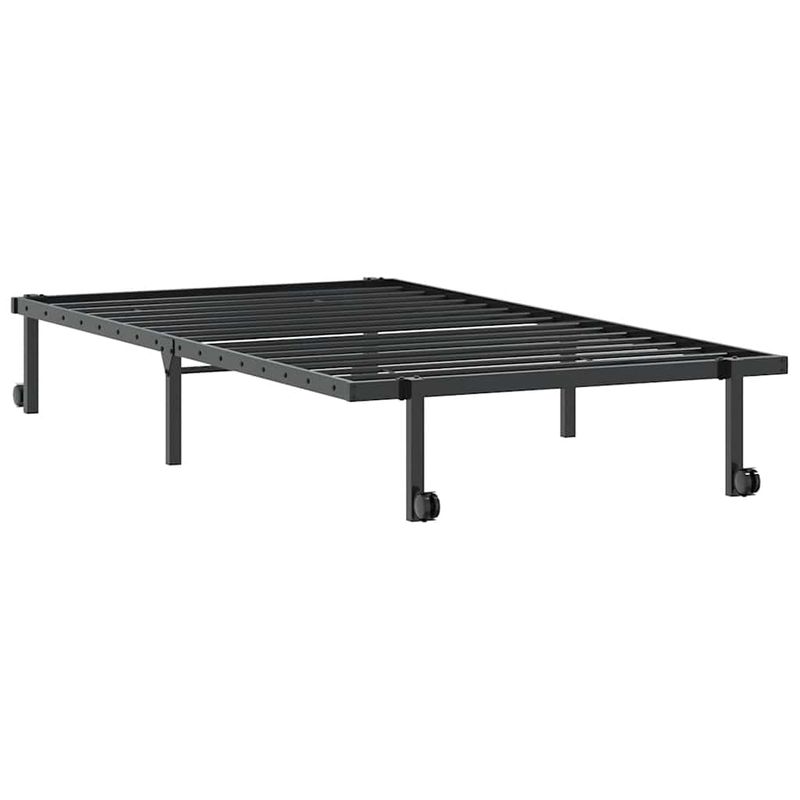 Casa si Gradina - Mobilier - Paturi si accesorii - Paturi - Cadru de pat fara saltea pliabil negru 107x203 cm otel - Infinity.ro