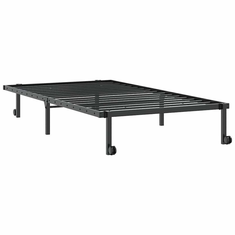 Casa si Gradina - Mobilier - Paturi si accesorii - Paturi - Cadru de pat fara saltea pliabil negru 107x203 cm otel - Infinity.ro