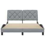Casa si Gradina - Mobilier - Paturi si accesorii - Paturi - Cadru de pat fara saltea, gri deschis, 120x200 cm, textil - Infinity.ro