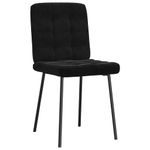 Casa si Gradina - Mobilier - Scaune si fotolii - Scaune - Scaune de bucatarie, 4 buc., negru, catifea - Infinity.ro