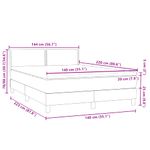 Casa si Gradina - Mobilier - Paturi si accesorii - Paturi - Pat box spring cu saltea, roz, 160x220 cm, catifea - Infinity.ro