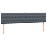 Casa si Gradina - Mobilier - Paturi si accesorii - Paturi - Pat box spring cu saltea, gri inchis, 180x220 cm, catifea - Infinity.ro