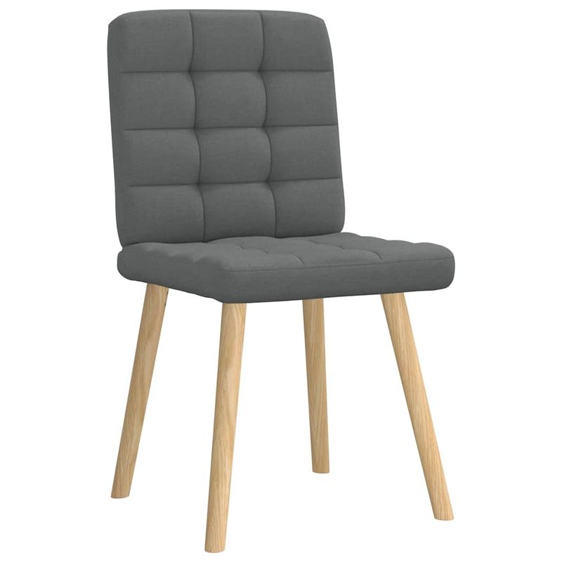 Casa si Gradina - Mobilier - Scaune si fotolii - Scaune - Scaune de bucatarie pivotante, 4 buc., gri inchis, textil - Infinity.ro