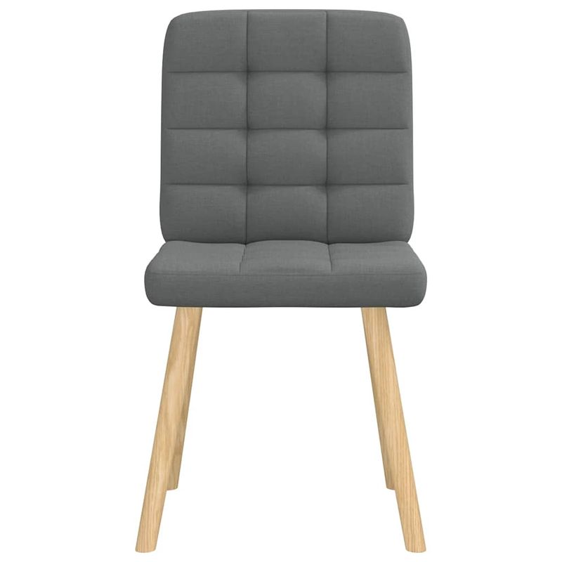 Casa si Gradina - Mobilier - Scaune si fotolii - Scaune - Scaune de bucatarie pivotante, 4 buc., gri inchis, textil - Infinity.ro