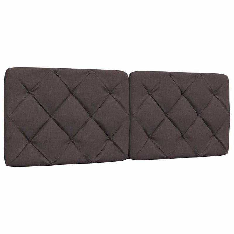 Casa si Gradina - Mobilier - Paturi si accesorii - Paturi - Cadru de pat cu LED fara saltea tesatura maro inchis 120x200 cm - Infinity.ro