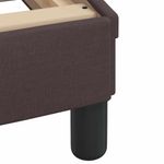 Casa si Gradina - Mobilier - Paturi si accesorii - Paturi - Cadru de pat cu LED fara saltea tesatura maro inchis 120x200 cm - Infinity.ro