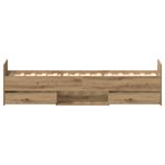 Casa si Gradina - Mobilier - Paturi si accesorii - Paturi - Cadru pat fara saltea Stejar Artisan 100x200cm Lemn prelucrat - Infinity.ro