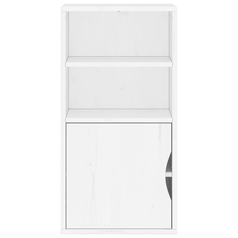 Casa si Gradina - Mobilier - Comode si corpuri - Comode - Dulap lateral „ODDA” alb 40x24x79 cm, lemn masiv de pin, model cu 1 ușă - Infinity.ro