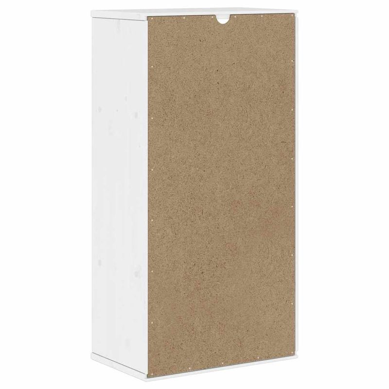 Casa si Gradina - Mobilier - Comode si corpuri - Comode - Dulap lateral „ODDA” alb 40x24x79 cm, lemn masiv de pin, model cu 1 ușă - Infinity.ro