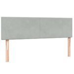 Casa si Gradina - Mobilier - Paturi si accesorii - Paturi - Pat box spring cu saltea, gri deschis, 160x210 cm, catifea - Infinity.ro