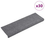 Casa si Gradina - Textile si covoare - Covoare - Covoare casa - Covorase scara autoadezive 30 buc Gri deschis 65x21x4 cm - Infinity.ro