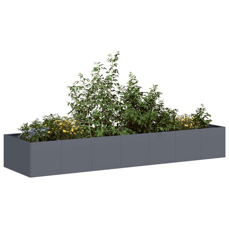 Casa si Gradina - Gradinarit si plante - Plante si ghivece - Ghivece si suporturi - Jardiniera Antracit 280x80x40 cm Otel - Infinity.ro