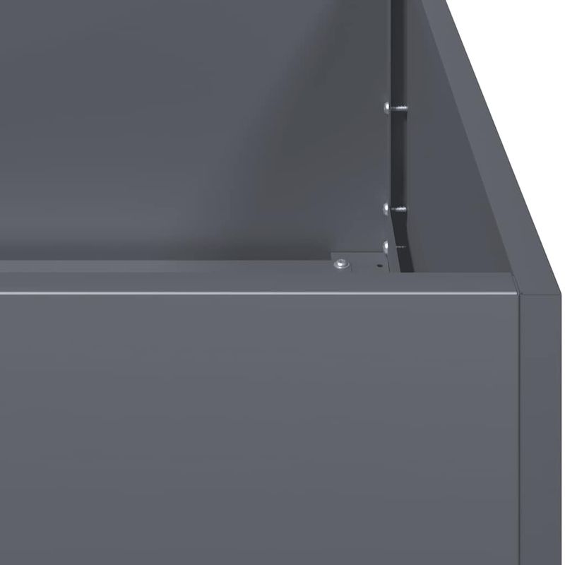 Casa si Gradina - Gradinarit si plante - Plante si ghivece - Ghivece si suporturi - Jardiniera Antracit 280x80x40 cm Otel - Infinity.ro