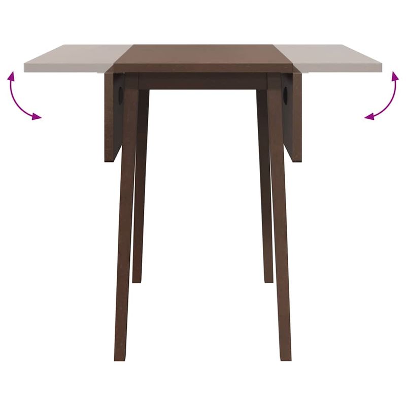 Casa si Gradina - Mobilier - Mese si birouri - Mese bucatarie si dining - Masa de sufragerie maro din lemn masiv cauciuc - Infinity.ro