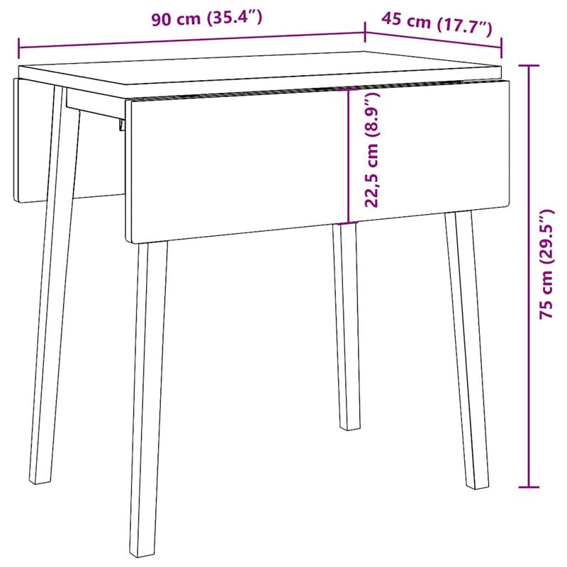 Casa si Gradina - Mobilier - Mese si birouri - Mese bucatarie si dining - Masa de sufragerie maro din lemn masiv cauciuc - Infinity.ro