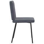 Casa si Gradina - Mobilier - Scaune si fotolii - Scaune - Scaune de bucatarie, 6 buc., gri inchis, catifea - Infinity.ro