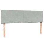 Casa si Gradina - Mobilier - Paturi si accesorii - Paturi - Pat box spring cu saltea, gri deschis, 160x210 cm, catifea - Infinity.ro
