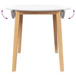 Casa si Gradina - Mobilier - Mese si birouri - Mese bucatarie si dining - Masa de sufragerie din lemn masiv din cauciuc natural - Infinity.ro