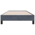 Casa si Gradina - Mobilier - Paturi si accesorii - Paturi - Pat cu arcuri fara saltea Gri inchis 90x210 cm catifea - Infinity.ro