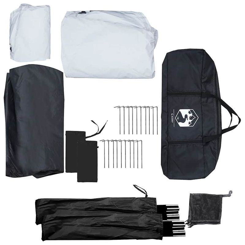 Sport si Outdoor - Camping - Corturi camping - Cort camping, 5 persoane, alb, tesatura opaca, impermeabil - Infinity.ro