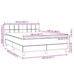 Casa si Gradina - Mobilier - Paturi si accesorii - Paturi - Pat box spring cu saltea, roz, 140x220 cm, catifea - Infinity.ro