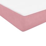 Casa si Gradina - Mobilier - Paturi si accesorii - Paturi - Pat box spring cu saltea, roz, 160x210 cm, catifea - Infinity.ro