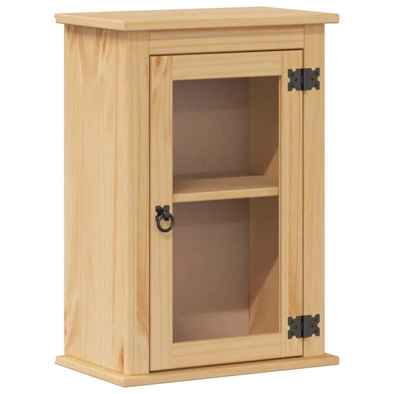 Casa si Gradina - Mobilier - Seturi de mobilier - Seturi baie - Set mobilier de baie „Corona”, 3 piese, lemn masiv de pin, model dulap de perete + dulap de chiuvetă + dulap de baie - Infinity.ro