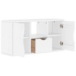 Casa si Gradina - Mobilier - Comode si corpuri - Comode - Dulap TV cu sertar „ODDA” alb 79x24x40 cm lemn masiv de pin - Infinity.ro