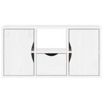 Casa si Gradina - Mobilier - Comode si corpuri - Comode - Dulap TV cu sertar „ODDA” alb 79x24x40 cm lemn masiv de pin - Infinity.ro