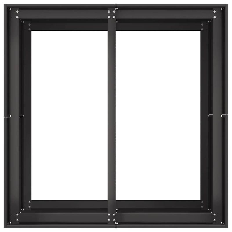 Casa si Gradina - Gradinarit si plante - Plante si ghivece - Ghivece si suporturi - Jardiniera, negru, 80x80x80 cm, otel - Infinity.ro