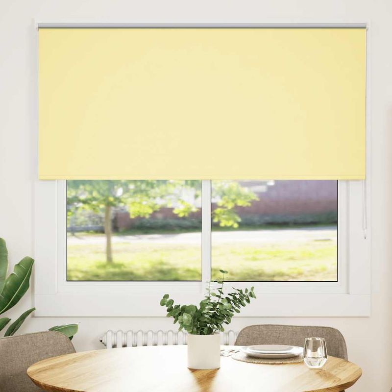 Casa si Gradina - Textile si covoare - Rulouri si jaluzele - Jaluza cu role opace galben 145x150 cm Latime material 141,6 cm - Infinity.ro