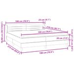 Casa si Gradina - Mobilier - Paturi si accesorii - Paturi - Pat cu arcuri cu saltele roz 180x210 cm catifea, model dungi orizontale - Infinity.ro