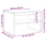 Casa si Gradina - Mobilier - Comode si corpuri - Comode - Dulap TV alb 60x40x40 cm lemn prelucrat - Infinity.ro