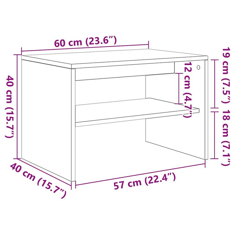 Casa si Gradina - Mobilier - Comode si corpuri - Comode - Dulap TV alb 60x40x40 cm lemn prelucrat - Infinity.ro