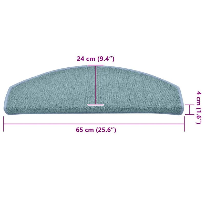 Casa si Gradina - Textile si covoare - Covoare - Covoare casa - Covorase scara 30 buc Albastru 65x24x4 cm - Infinity.ro