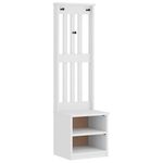 Casa si Gradina - Mobilier - Organizare si depozitare - Bancute - Arborele „SANDENS” alb 45x40x159,5 cm lemn masiv de pin - Infinity.ro