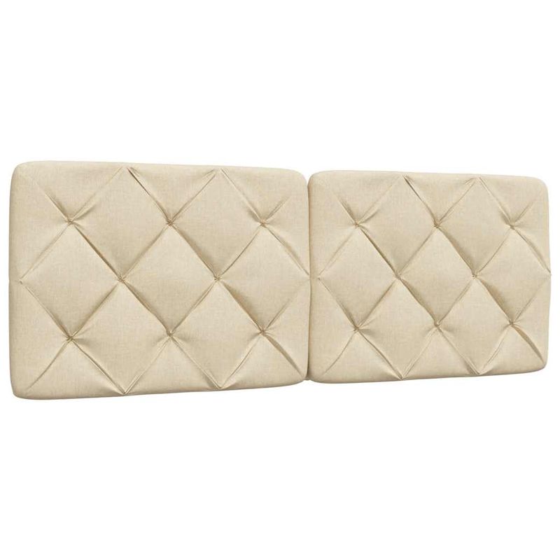 Casa si Gradina - Mobilier - Paturi si accesorii - Paturi - Pat cu saltea, crem, 140x200 cm, material textil - Infinity.ro